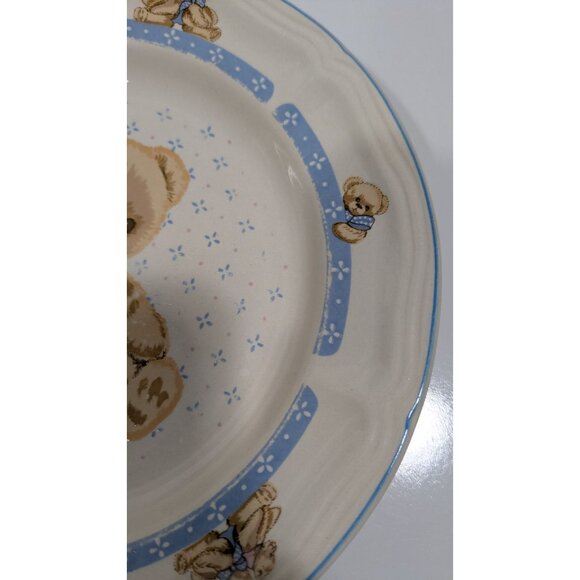 Tienshan Stoneware Teddy Bear Plate Dishwasher & Microwave Safe China - Picture 6 of 12